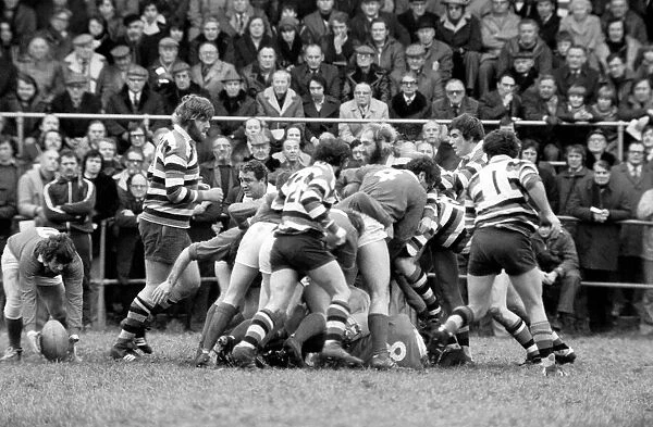 Rugby: London Welsh vs. Bath. January 1977 77-00102-015