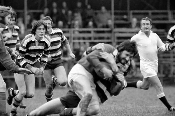Rugby: London Welsh vs. Bath. January 1977 77-00102-011