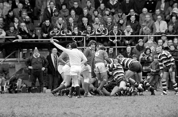 Rugby: London Welsh vs. Bath. January 1977 77-00102-016