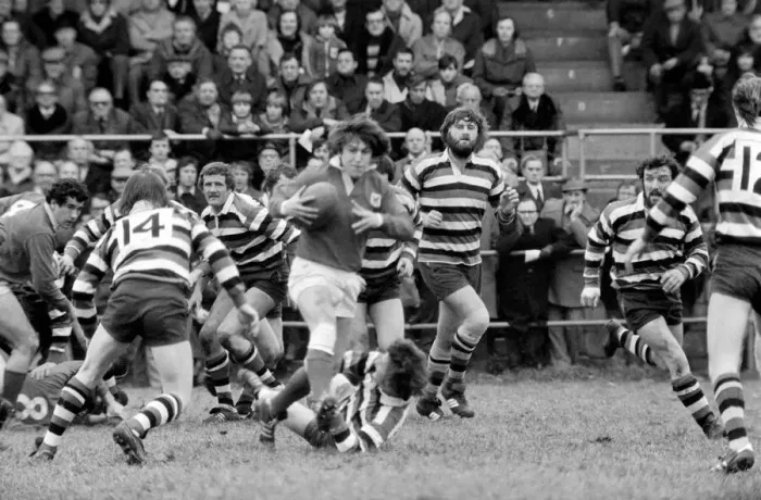 Framed Print : Rugby: London Welsh vs. Bath. January 1977 77-00102-014