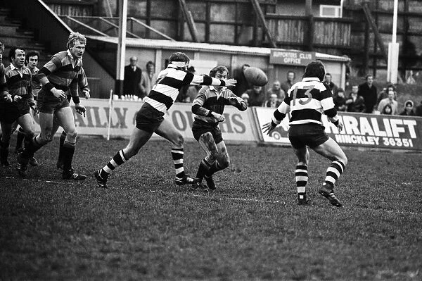 Rugby match, Bradford v Coventry. 7th December 1974