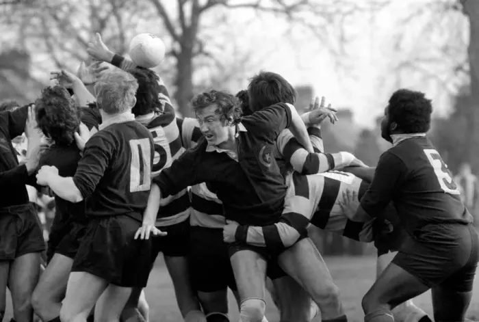 Framed Print : Rugby: The rugby union match. Saracens vs. Cardiff. February 1975 75-01042-004 Framed Print : Rugby: The rugby union match. Saracens vs. Cardiff. February 1975 75-01042-004