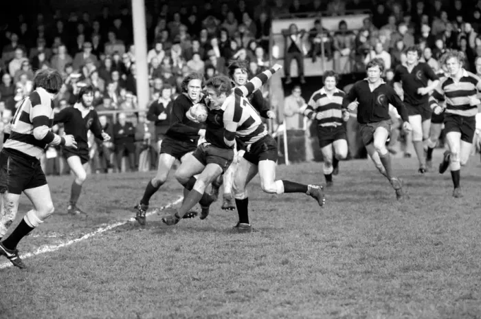 Framed Print : Rugby: The rugby union match. Saracens vs. Cardiff. February 1975 75-01042-006 Framed Print : Rugby: The rugby union match. Saracens vs. Cardiff. February 1975 75-01042-006