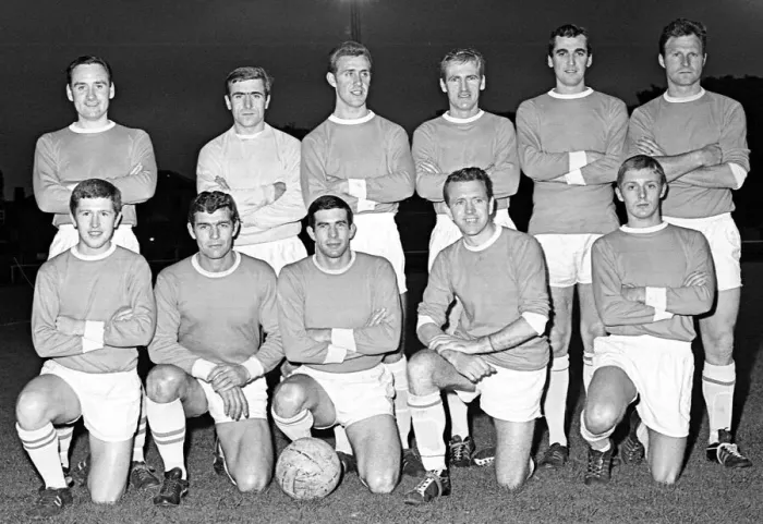 Framed Print : Rugby Town A. F. C. team photo 14th September 1966