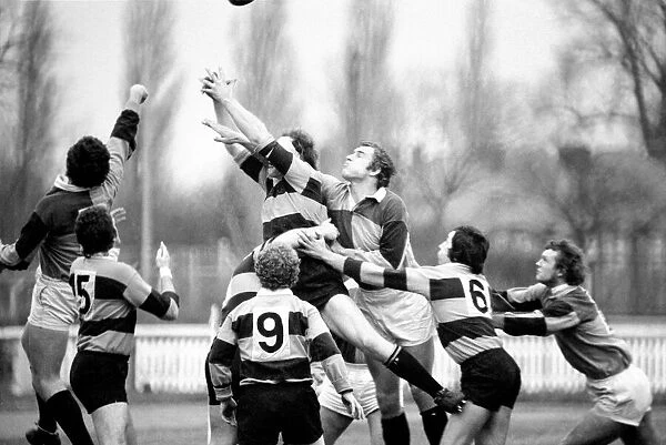 Rugby Union Matches: Harlequins (18) vs. Newport (6). December 1974 74-7565
