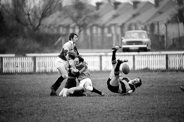 Rugby Union Matches: Harlequins (18) vs. Newport (6). December 1974 74-7565-009