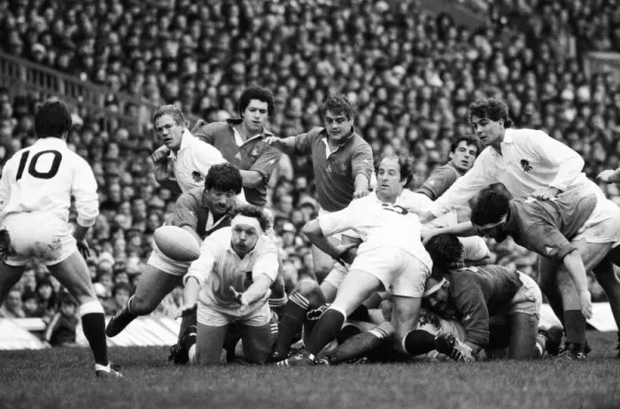 Framed Print : Rugby Union Five Nations International match at Twickenham. England 12 v France 16 Framed Print : Rugby Union Five Nations International match at Twickenham. England 12 v France 16