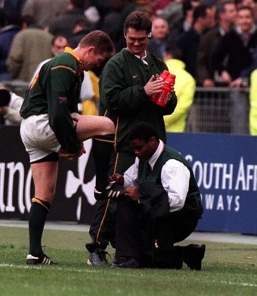 Rugby Union World Cup 1999 England v South Africa Oct 1999 Jannie de Beer has his