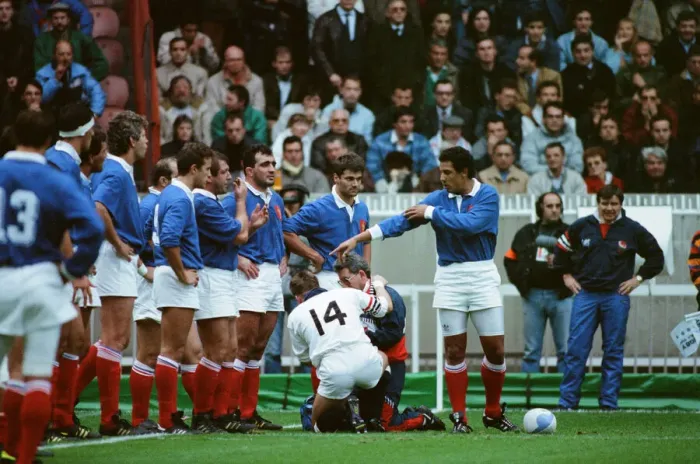 Framed Print : Rugby World Cup 1991. Parc des Princes, Paris France 10 v England 19 Framed Print : Rugby World Cup 1991. Parc des Princes, Paris France 10 v England 19