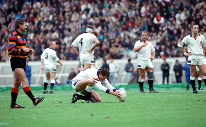 Framed Print : Rugby World Cup 1991. Parc des Princes, Paris France 10 v England 19 Framed Print : Rugby World Cup 1991. Parc des Princes, Paris France 10 v England 19