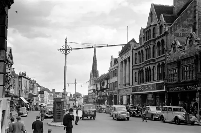 Framed Print : Ruggles. Colchester, Essex Street Scenes. June 1952 C3017-001 Framed Print : Ruggles. Colchester, Essex Street Scenes. June 1952 C3017-001