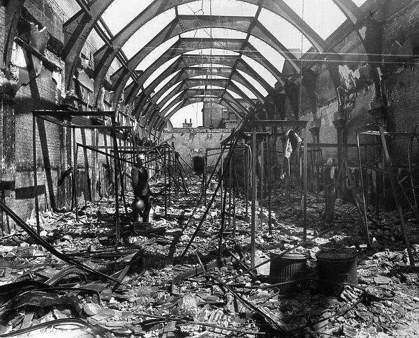 Ruins of Liverpool Museum following air raid on May 3rd 1941