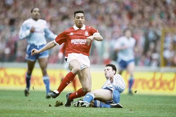 Rumbelows Cup Final at Wembley Stadium. Nottingham Forest 0 v Manchester United 1