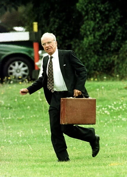 Rupert Murdoch September 1998 Media Tycoon BSkyB arrives at Sky Television