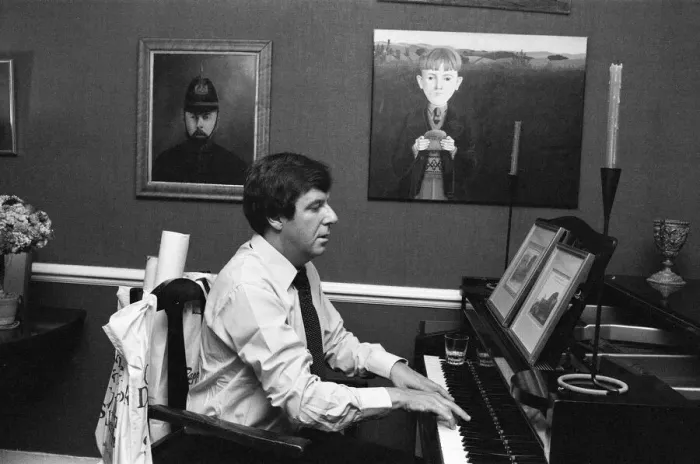Framed Print : Russell Harty at home. 5th June 1980