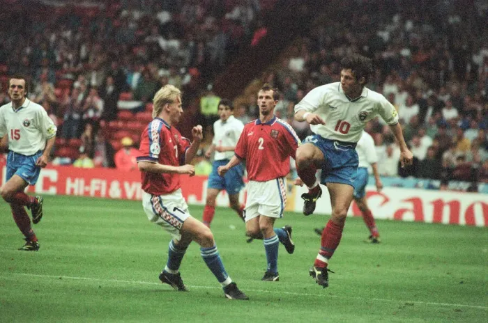 Framed Print : Russia 3-3 Czech Republic, Euro 1996 Group C match at Anfield Framed Print : Russia 3-3 Czech Republic, Euro 1996 Group C match at Anfield