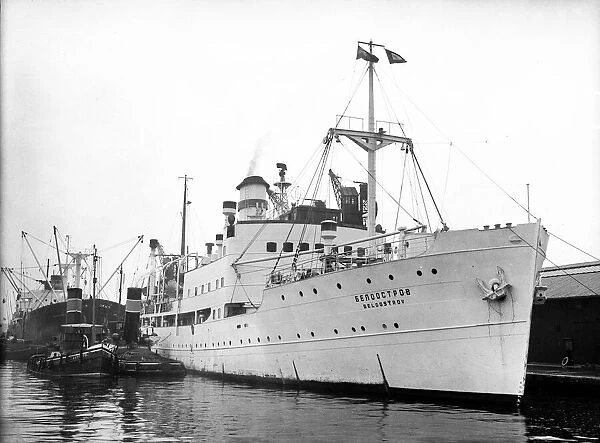Russian steamer Beloostrov was arrested in the Pool of London just before she was due to