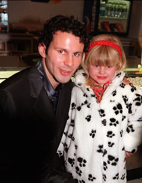 Ryan Giggs on the town with his sister Bethany 17 December 1997 at the premiere of