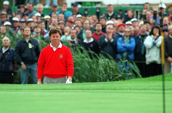 Ryder Cup Europe v USA The Belfry September 1993 Ian Woosnam frowns after hitting