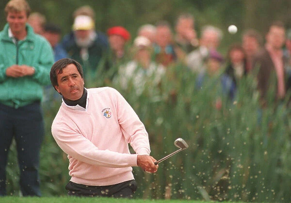 Ryder Cup Europe v USA The Belfry September 1993 Seve Ballesteros his his ball
