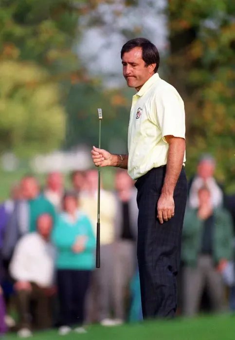 Framed Print : Ryder Cup Europe v USA The Belfry September 1993 Seve Ballesteros look dejected Framed Print : Ryder Cup Europe v USA The Belfry September 1993 Seve Ballesteros look dejected