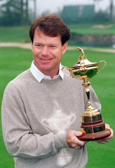 Framed Print : Ryder Cup Europe v USA The Belfry September 1993 Tom Watson the team captain of Framed Print : Ryder Cup Europe v USA The Belfry September 1993 Tom Watson the team captain of