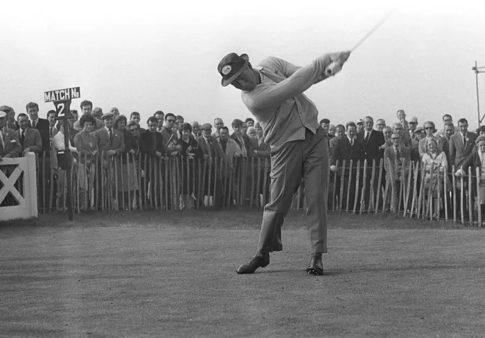 Framed Print : Ryder Cup Great Britain v USA Golf October 1965 Arnold Palmer drives off from Framed Print : Ryder Cup Great Britain v USA Golf October 1965 Arnold Palmer drives off from