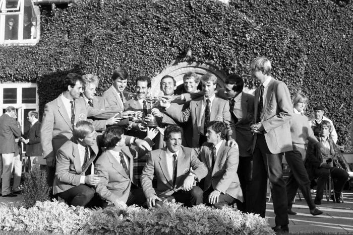 Framed Print : The Ryder Cup tournament held 13th to 15th September, 1985 at the Brabazon Course of