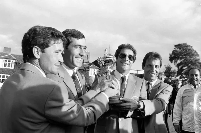 Framed Print : The Ryder Cup tournament held 13th to 15th September, 1985 at the Brabazon Course of