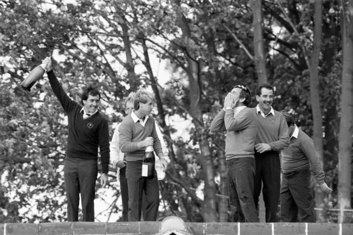 Framed Print : The Ryder Cup tournament held 13th to 15th September, 1985 at the Brabazon Course of Framed Print : The Ryder Cup tournament held 13th to 15th September, 1985 at the Brabazon Course of