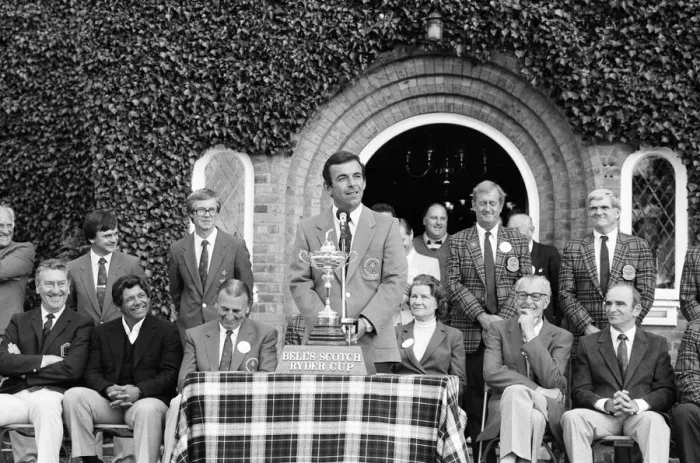 Framed Print : The Ryder Cup tournament held 13th to 15th September, 1985 at the Brabazon Course of
