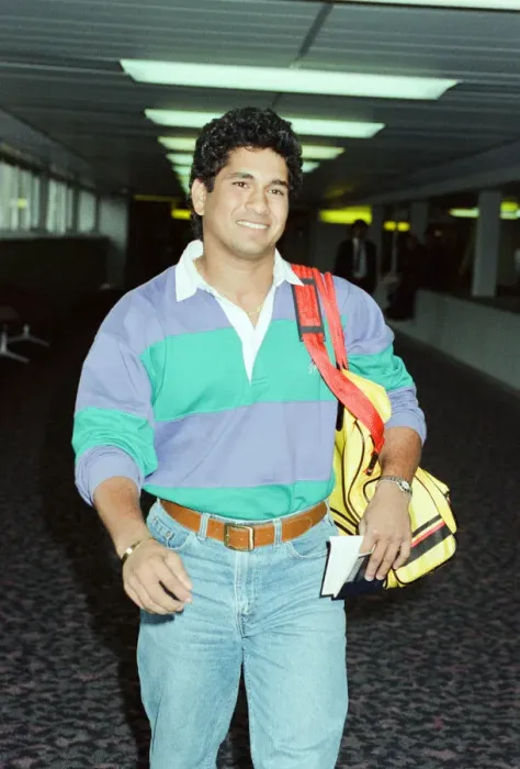 Framed Print : Sachin Tendulkar, first overseas signing for Yorkshire County Cricket Club
