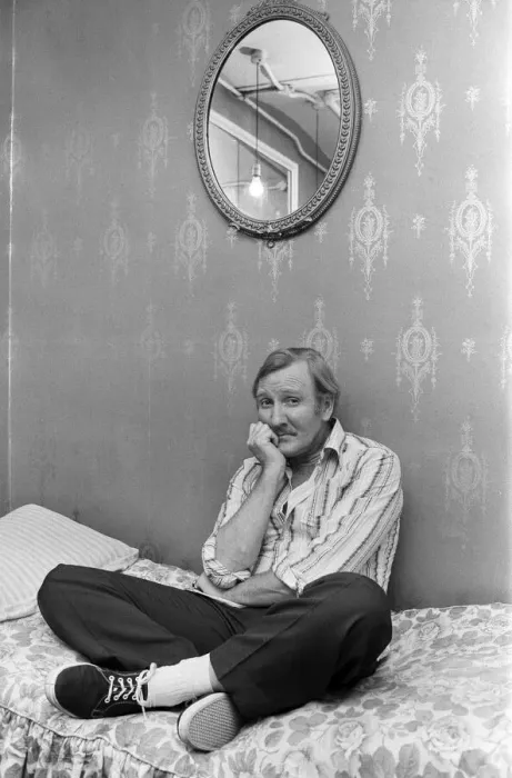 Framed Print : A sad looking Leslie Phillips, pictured after having his house stripped of thousands of Framed Print : A sad looking Leslie Phillips, pictured after having his house stripped of thousands of