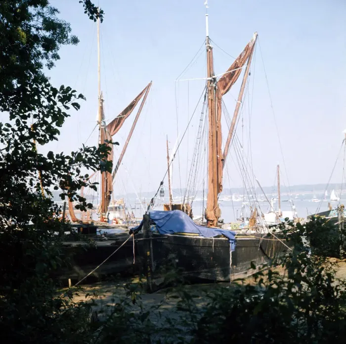 Framed Print : Sailing Barges on the River Thames Ships shipping Barge Boats moored Framed Print : Sailing Barges on the River Thames Ships shipping Barge Boats moored