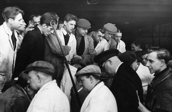 Sale day at the East Yorkshire Joint Livestock and Dairy show. 6th April 1955