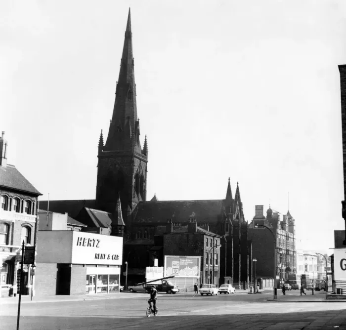 Framed Print : Salford Cathedral, Manchester. 20th February 1967. The Cathedral Church of St Framed Print : Salford Cathedral, Manchester. 20th February 1967. The Cathedral Church of St