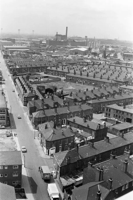 Framed Print : Salford, Manchester, 16th July 1974 Framed Print : Salford, Manchester, 16th July 1974