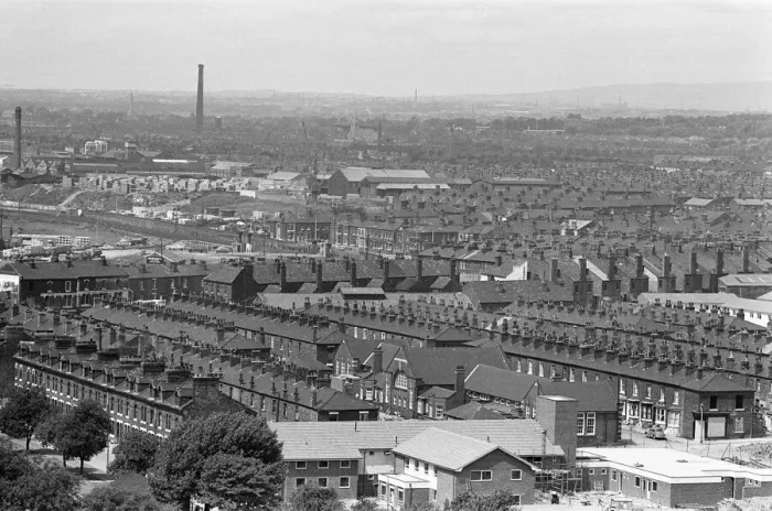 Framed Print : Salford, Manchester, 16th July 1974