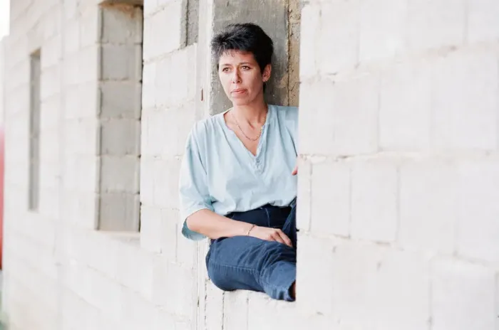 Framed Print : Sally Becker, British Aid Worker pictured August 1993. Returns to Mostar Framed Print : Sally Becker, British Aid Worker pictured August 1993. Returns to Mostar