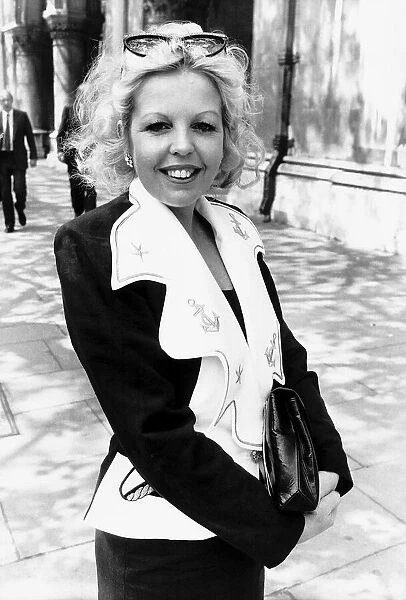 Sally Thomsett the actress outside the high court
