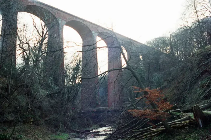 Framed Print : Saltburn Viaduct, Skelton Beck, Tees Valley, 25th March 1991 Framed Print : Saltburn Viaduct, Skelton Beck, Tees Valley, 25th March 1991