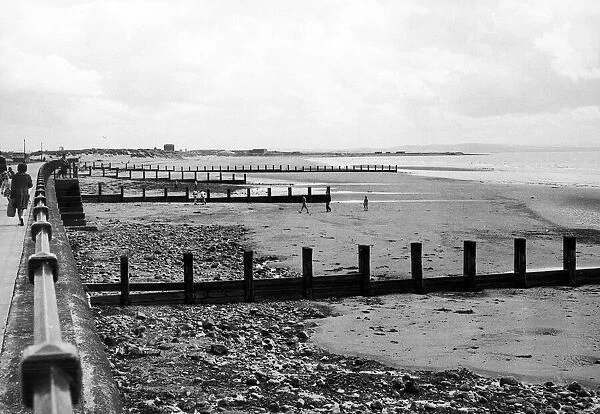 Saltcoats Beach, North Ayrshire, Glasgow, Scotland, 1st August 1960