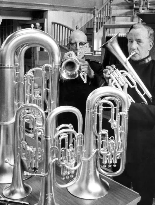 Framed Print : This Salvation Army band paid £7, 000 for a set of new instruments in October 1972 Framed Print : This Salvation Army band paid £7, 000 for a set of new instruments in October 1972