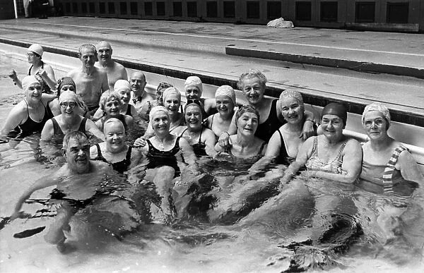 Sam Foggins Swimming Club held at Newcastle Baths. Sam, 71 years