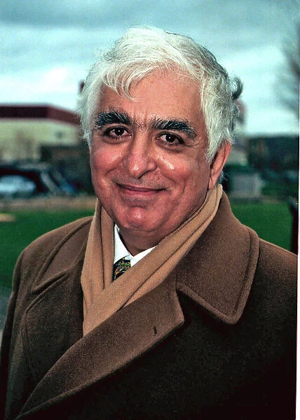 Sam Hammam, director of Wimbledon Football Club. Pictured at a training session