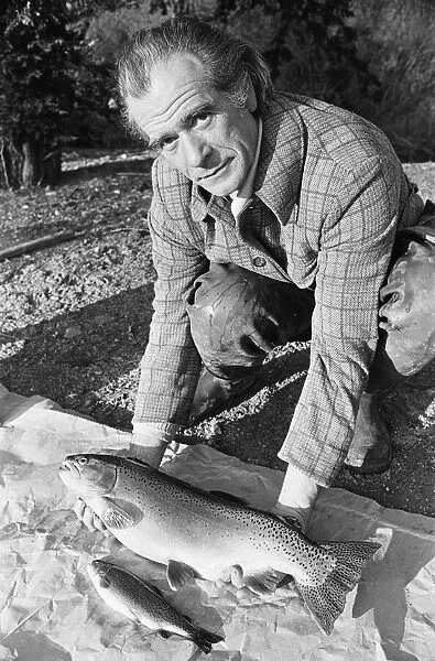 Sam Holland trout farming. 13th February 1976