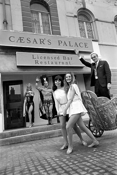 Sam Mason, landlord of the new Caesars Palace pub at Belle Vue arrived for