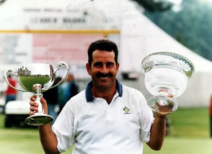 Framed Print : Sam Torrance wins his fifth Scottish Professional title