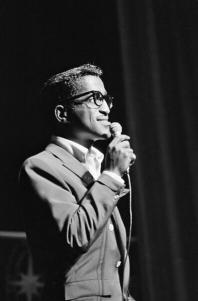 Sammy Davis Junior sings at The Royal Variety Show held in the presence of her Her