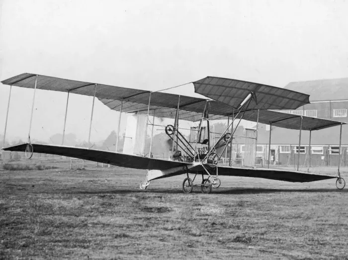 Framed Print : Samuel Franklin Cody seen here at the controls of the first British Military aircraft
